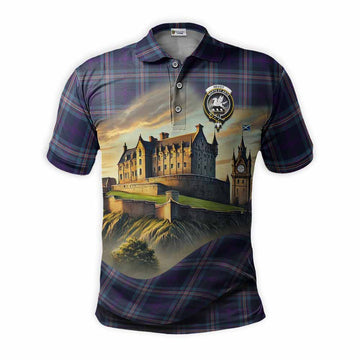 Nevoy Tartan Family Crest Polo Shirt with Scottish Ancient Castle Style Kid - Tartan Vibes Clothing