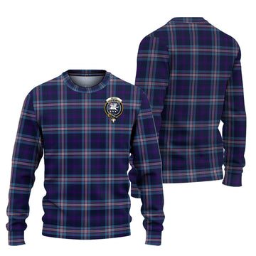 Nevoy Tartan Knitted Sweater with Family Crest