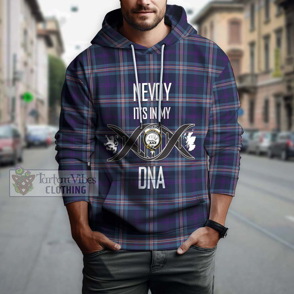 Nevoy Tartan Hoodie with Family Crest DNA In Me Style Pullover Hoodie - Tartanvibesclothing Shop