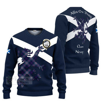 Nevoy Tartan Lion Rampant Ugly Sweater Proudly Display Your Heritage with Alba Gu Brath and Clan Name