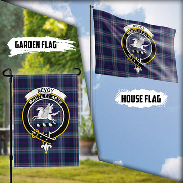 Nevoy Tartan Flag with Family Crest