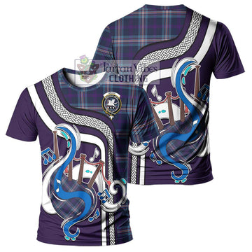 Nevoy Tartan T-Shirt with Epic Bagpipe Style