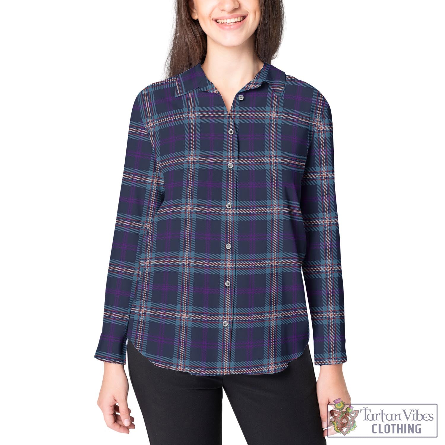 Nevoy Tartan Womens Casual Shirt