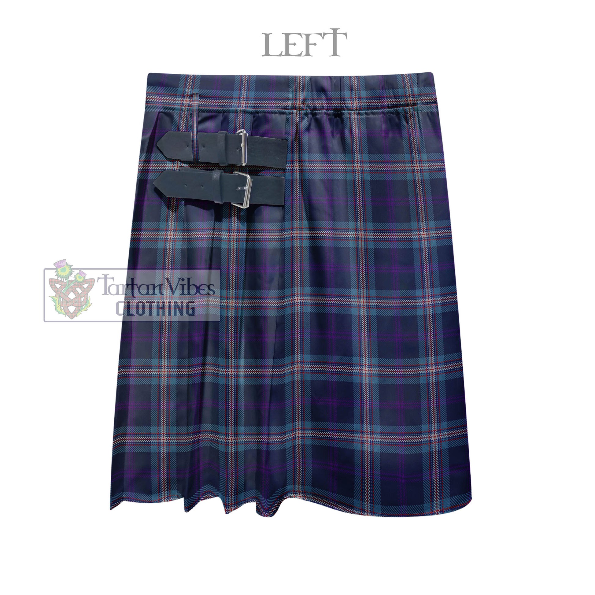 Tartan Vibes Clothing Nevoy Tartan Men's Pleated Skirt - Fashion Casual Retro Scottish Style