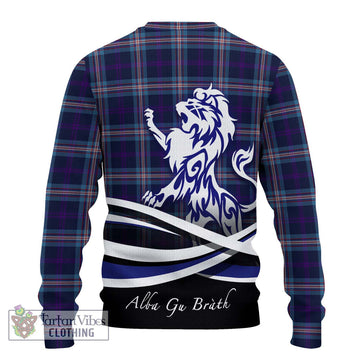 Nevoy Tartan Ugly Sweater with Alba Gu Brath Regal Lion Emblem