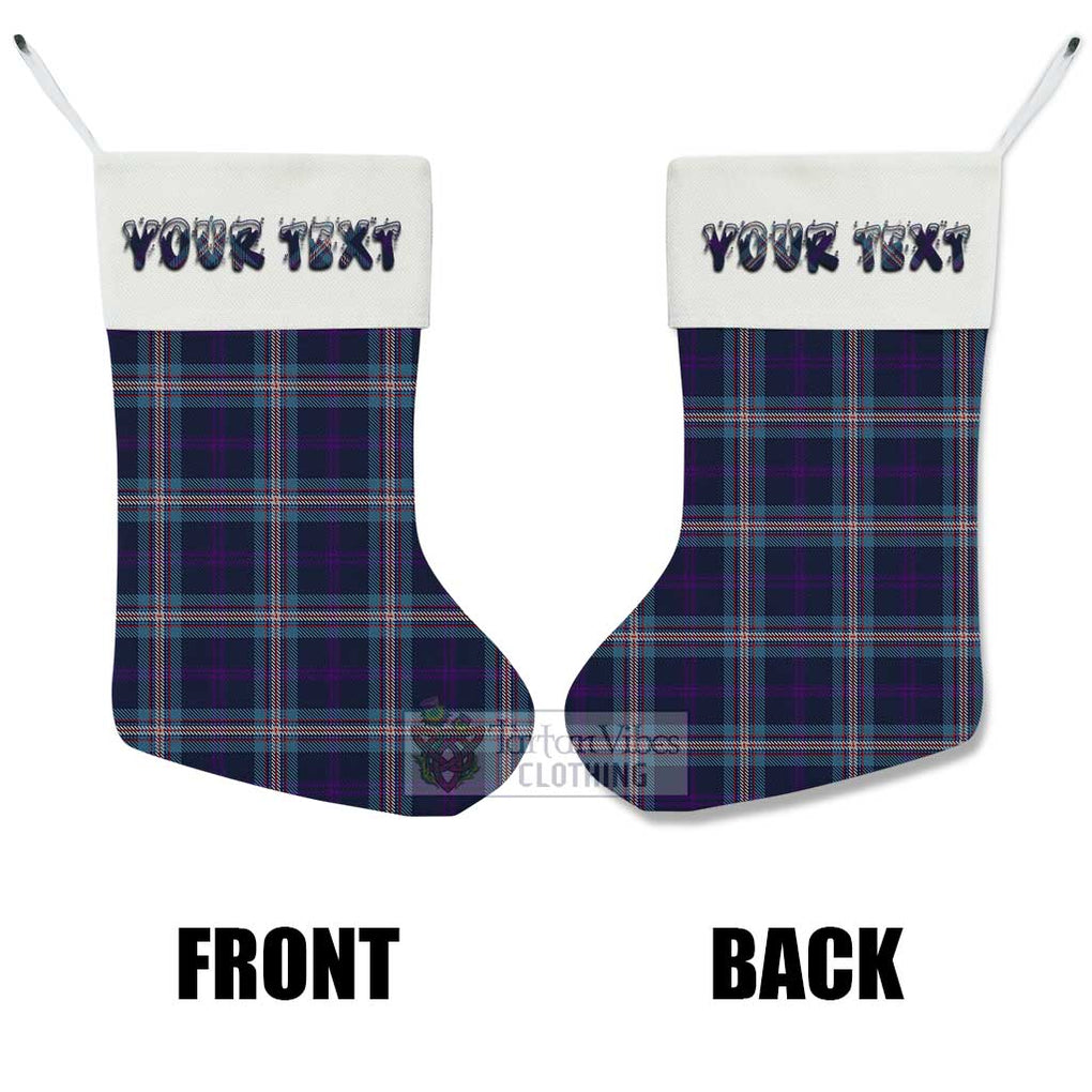 Tartan Vibes Clothing Nevoy Tartan Christmas Stocking with Personalized Text