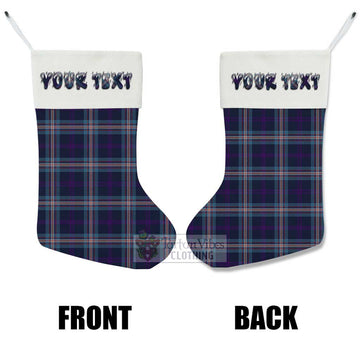 Nevoy Tartan Christmas Stocking with Personalized Text