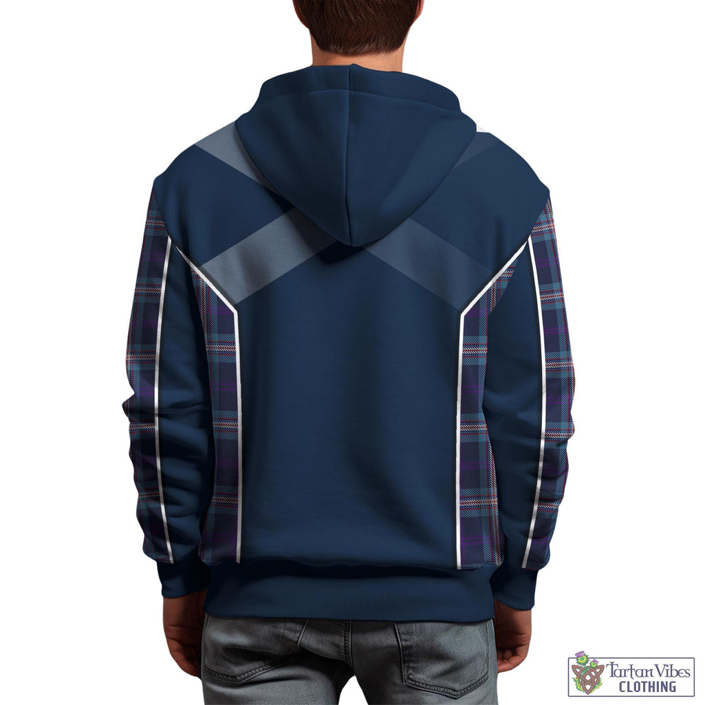 Tartan Vibes Clothing Nevoy Tartan Hoodie with Family Crest and Scottish Thistle Vibes Sport Style