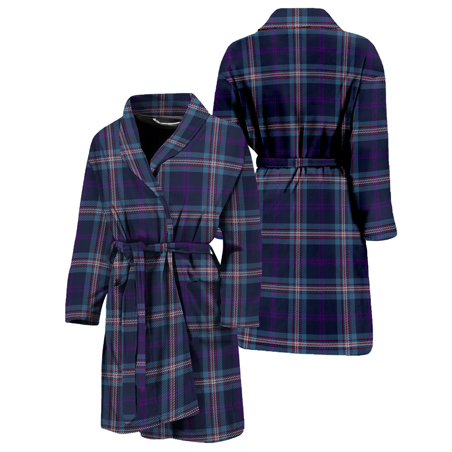 Nevoy Tartan Bathrobe Unisex M - Tartan Vibes Clothing