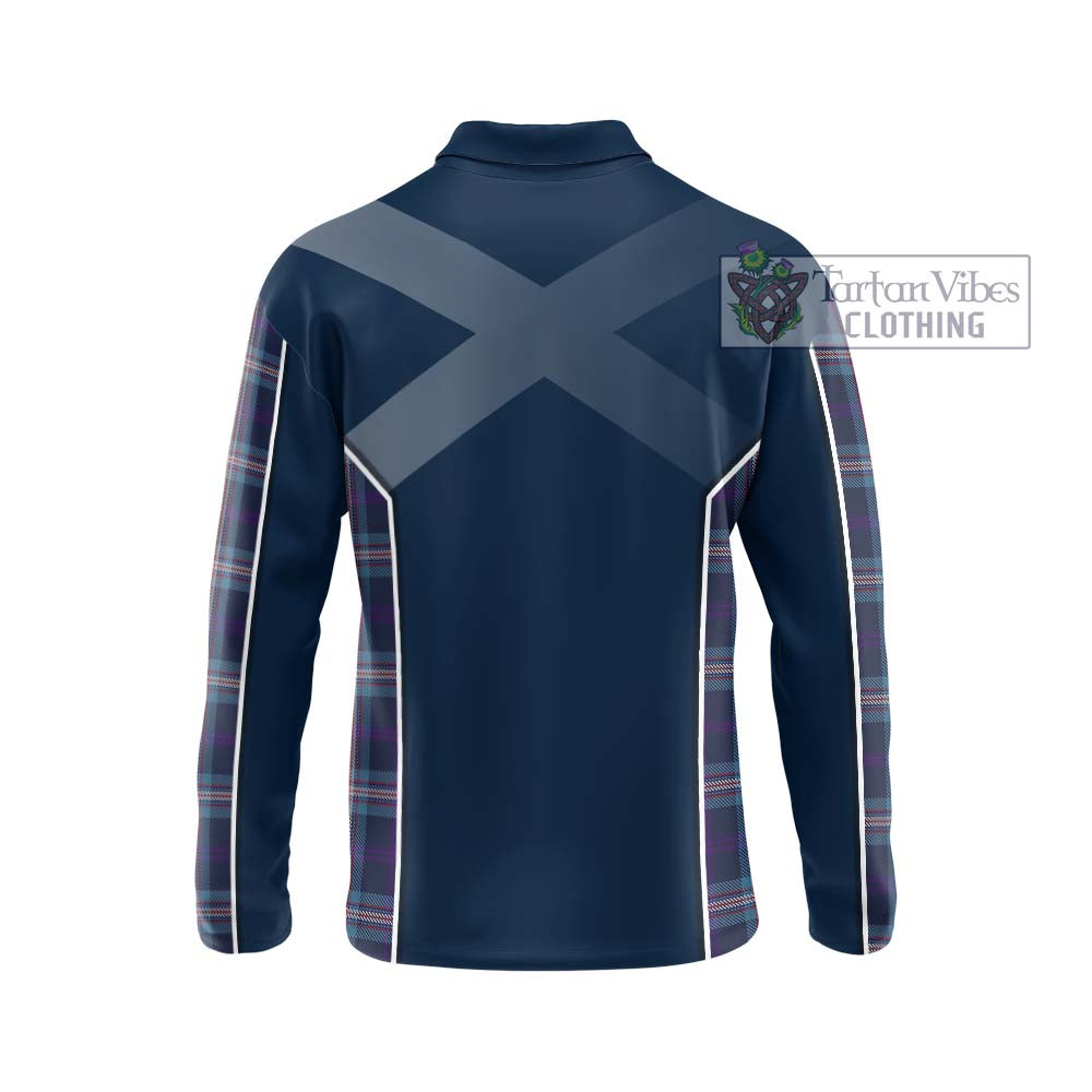 Nevoy Tartan Long Sleeve Polo Shirt with Family Crest and Lion Rampant Vibes Sport Style - Tartan Vibes Clothing