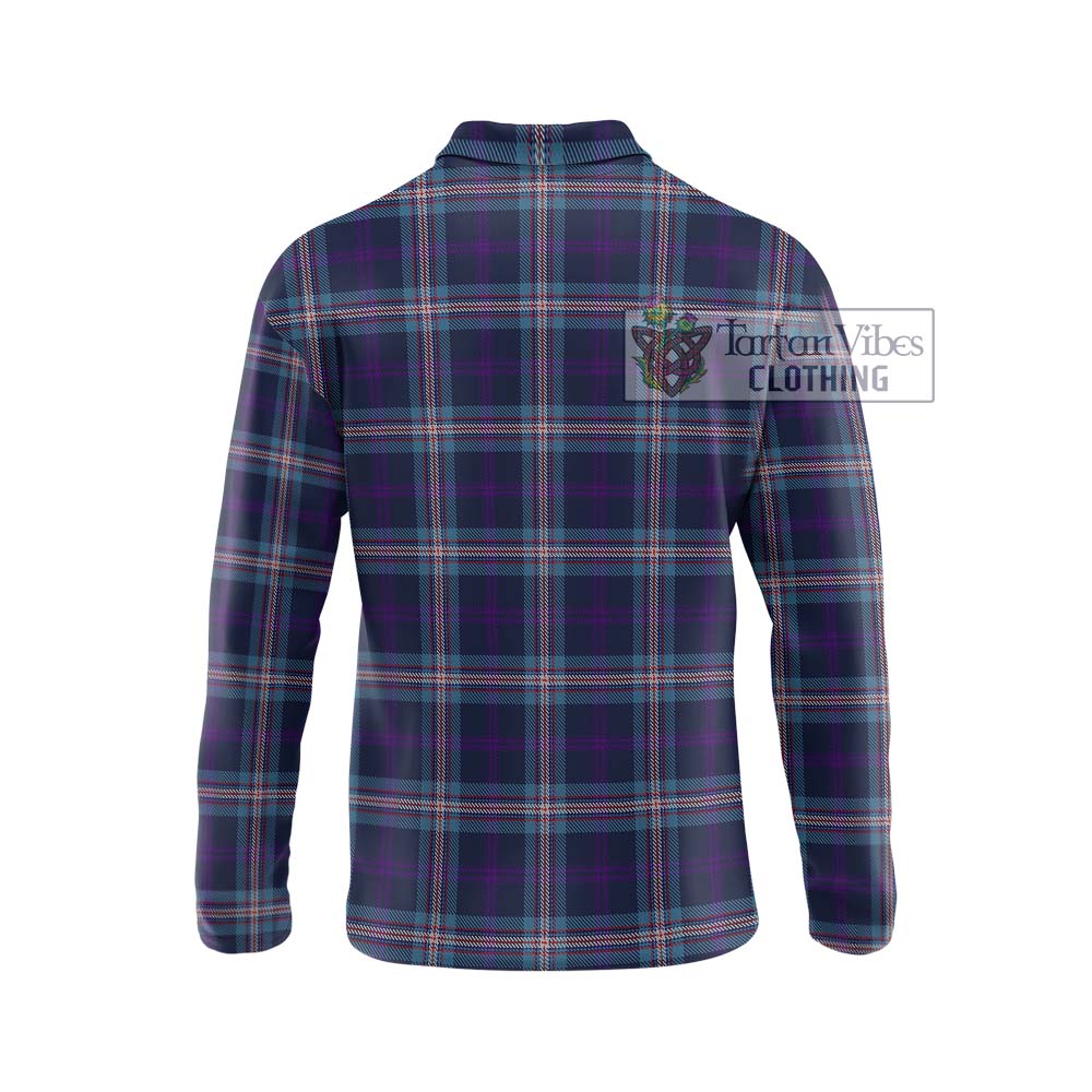 Nevoy Tartan Long Sleeve Polo Shirt with Family Crest DNA In Me Style - Tartanvibesclothing Shop