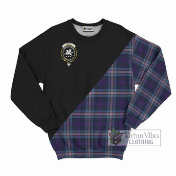 Nevoy Tartan Sweatshirt with Family Crest and Military Logo Style