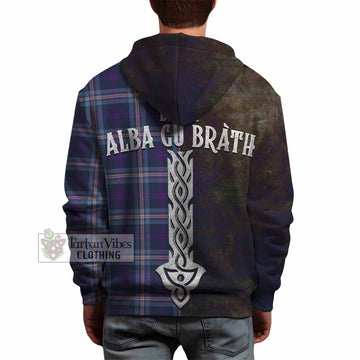 Nevoy Tartan Family Crest Hoodie Alba Gu Brath Be Brave Lion Ancient Style - Tartan Vibes Clothing