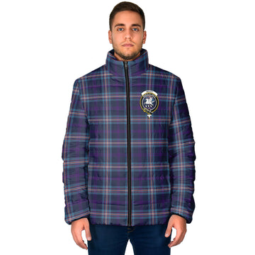 Nevoy Tartan Padded Jacket with Family Crest