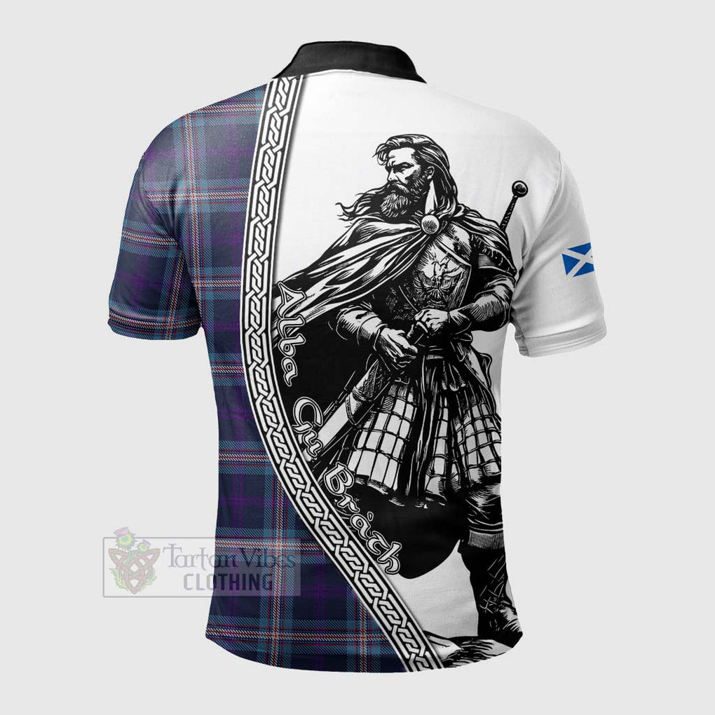 Tartan Vibes Clothing Nevoy Tartan Clan Crest Polo Shirt with Highlander Warrior Celtic Style