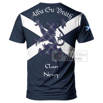 Nevoy Tartan Lion Rampant T-Shirt Proudly Display Your Heritage with Alba Gu Brath and Clan Name