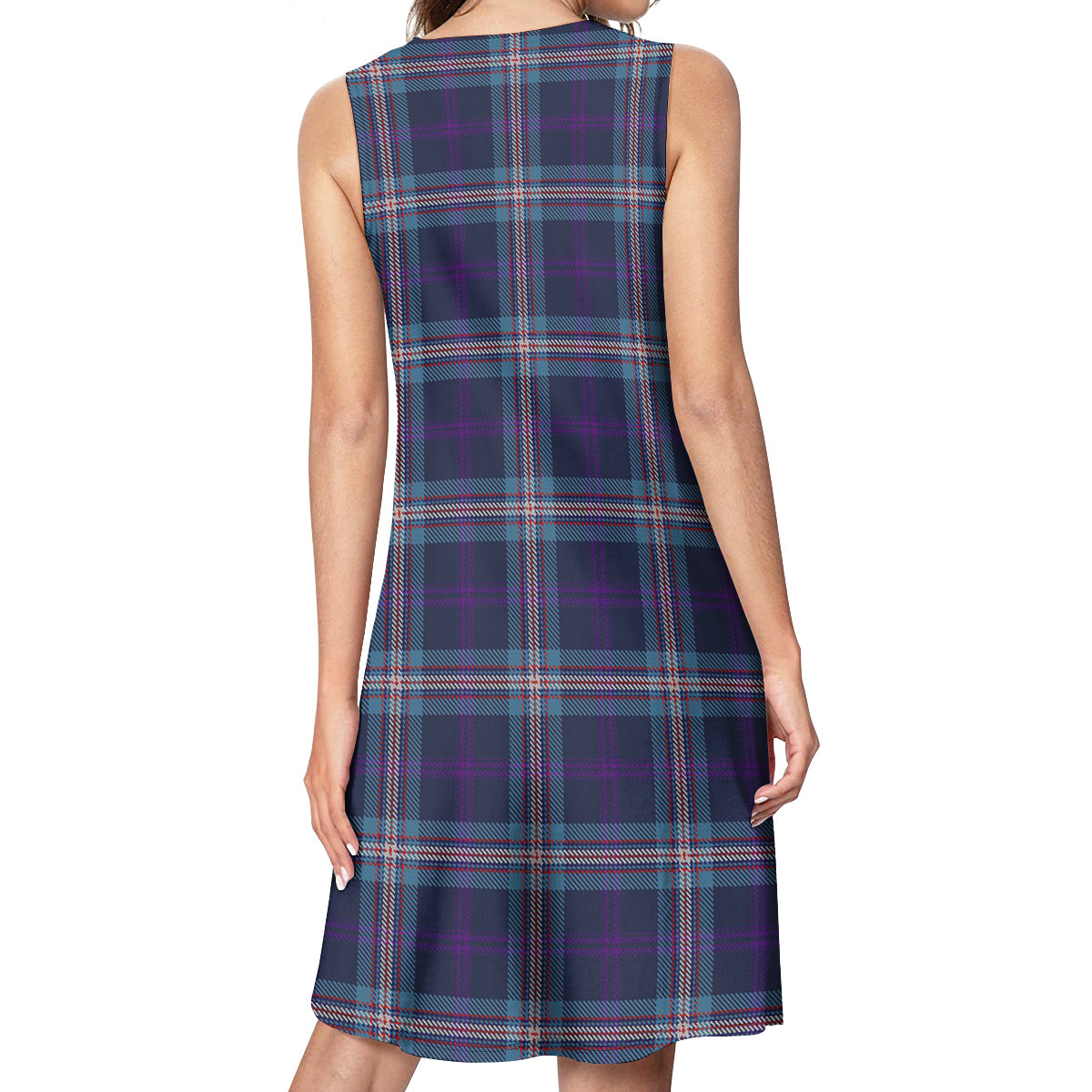 Nevoy Tartan Womens Casual Dresses - Tartanvibesclothing