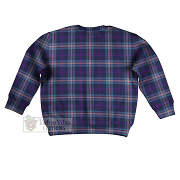 Nevoy Tartan Kid Ugly Sweater with Family Crest