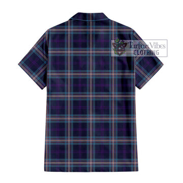 Nevoy Tartan Short Sleeve Button Shirt with Family Crest DNA In Me Style