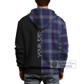 Nevoy Tartan Hoodie with Family Crest and Half Of Me Style