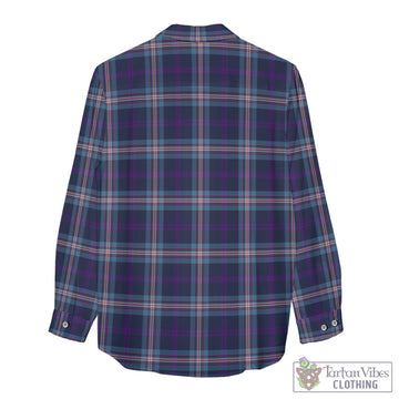 Nevoy Tartan Womens Casual Shirt with Family Crest