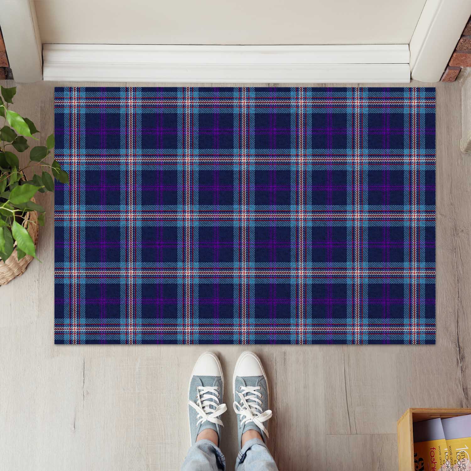 Nevoy Tartan Door Mat - Tartanvibesclothing