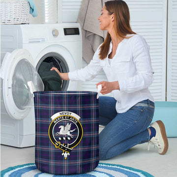 Nevoy Tartan Laundry Basket with Family Crest