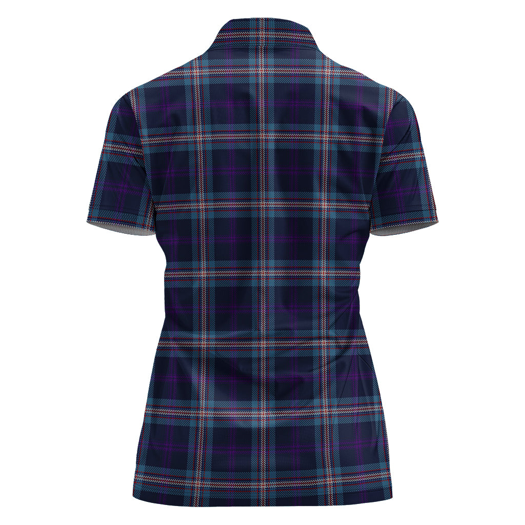 Nevoy Tartan Polo Shirt with Family Crest For Women - Tartan Vibes Clothing