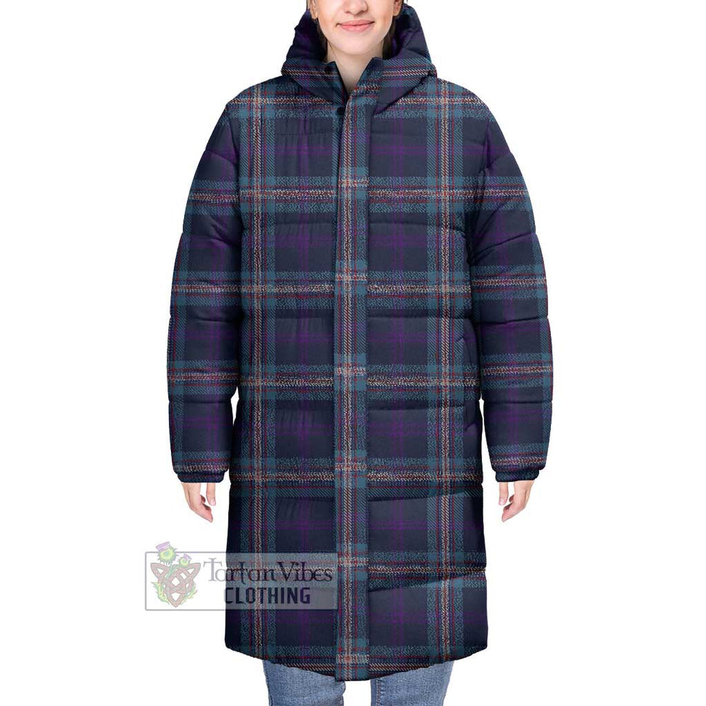 Tartan Vibes Clothing Nevoy Tartan Long Down Jacket