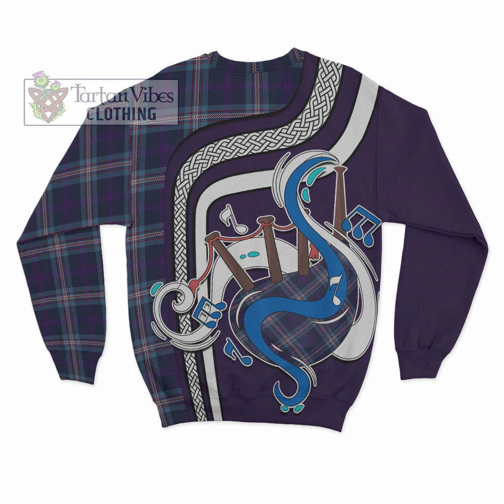 Tartan Vibes Clothing Nevoy Tartan Sweatshirt with Epic Bagpipe Style