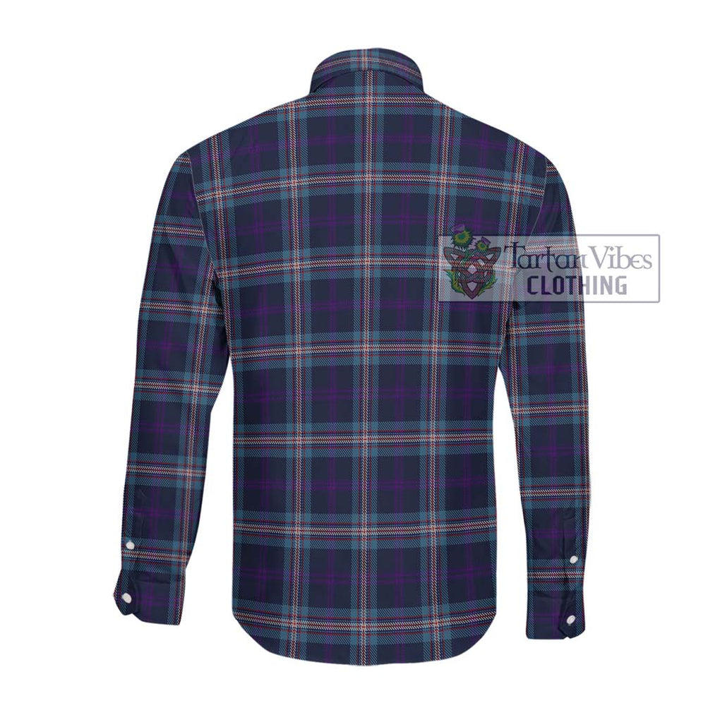 Nevoy Tartan Long Sleeve Button Shirt with Family Crest DNA In Me Style - Tartanvibesclothing Shop