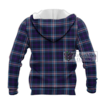 Nevoy Tartan Knitted Hoodie with Family Crest DNA In Me Style