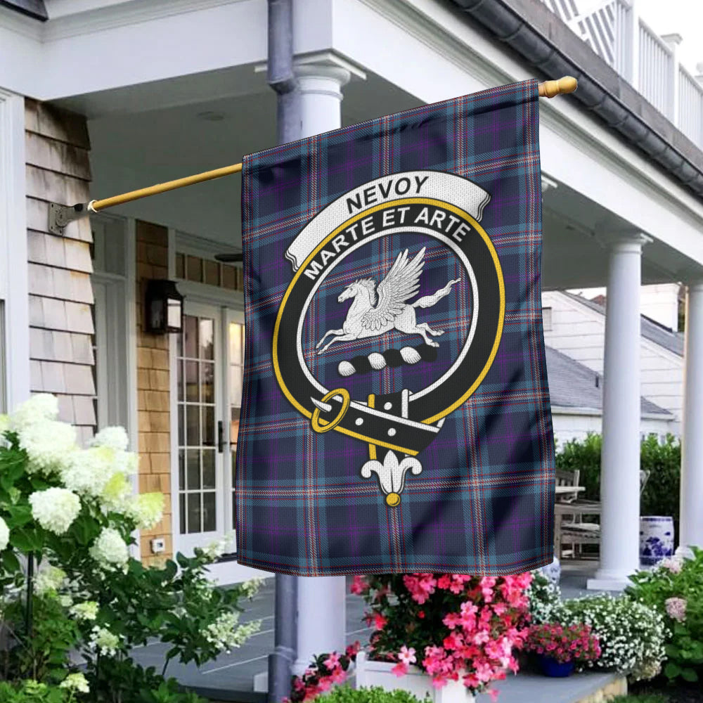 Nevoy Tartan Flag with Family Crest - Tartan Vibes Clothing