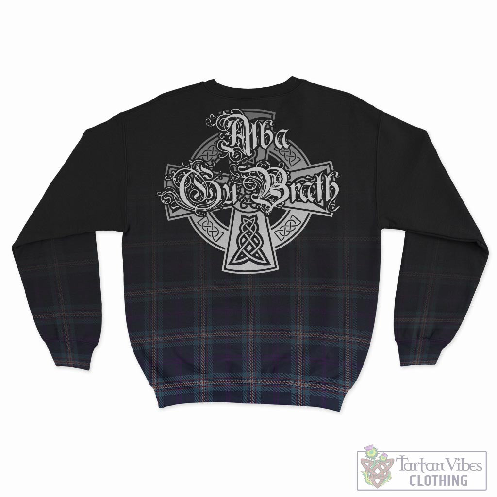 Tartan Vibes Clothing Nevoy Tartan Sweatshirt Featuring Alba Gu Brath Family Crest Celtic Inspired