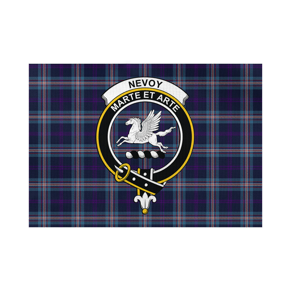 Nevoy Tartan Flag with Family Crest - Tartan Vibes Clothing