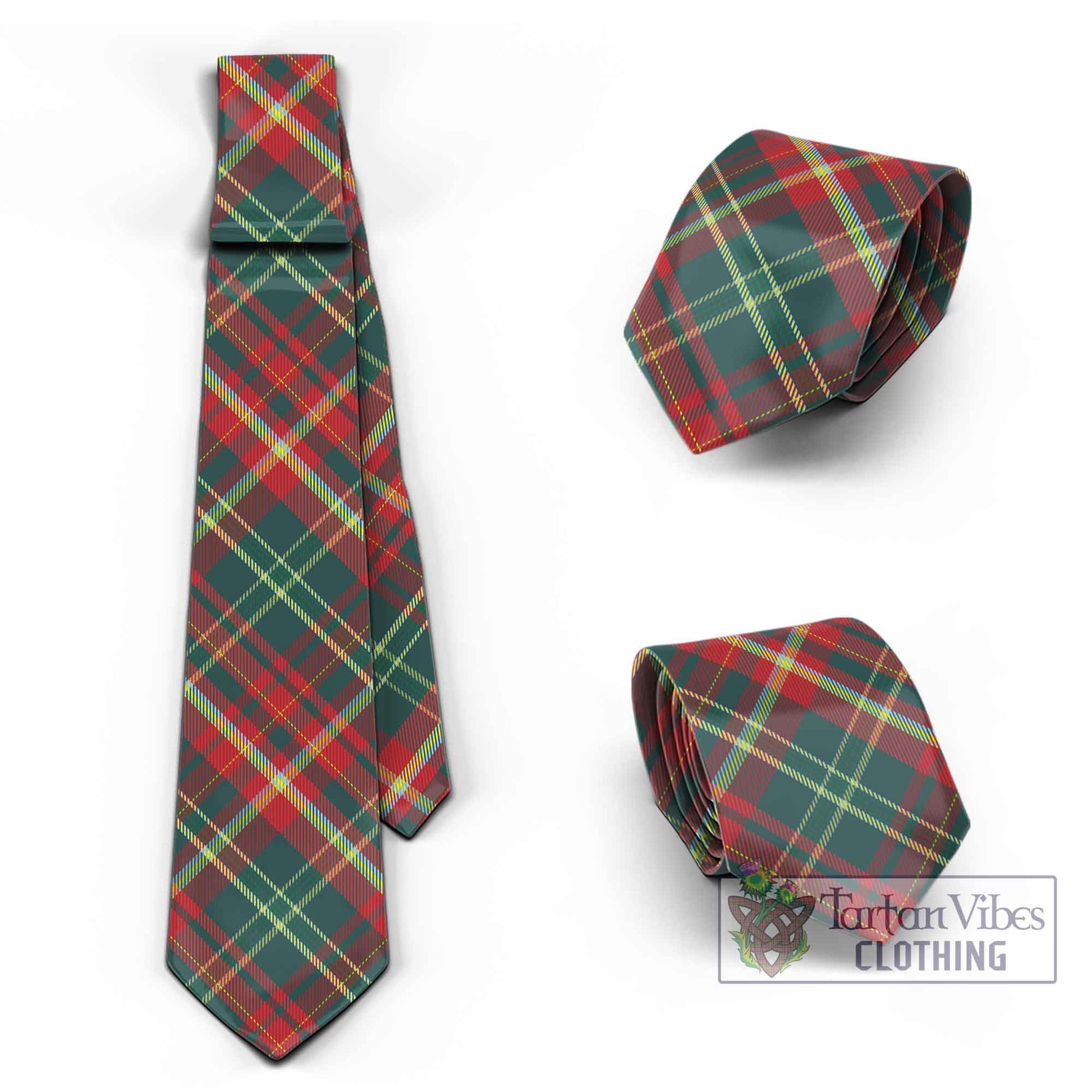 Tartan Vibes Clothing New Brunswick Province Canada Tartan Classic Necktie Cross Style