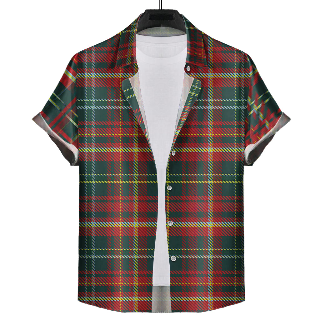 new-brunswick-province-canada-tartan-short-sleeve-button-down-shirt