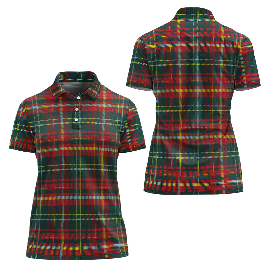 new-brunswick-province-canada-tartan-polo-shirt-for-women