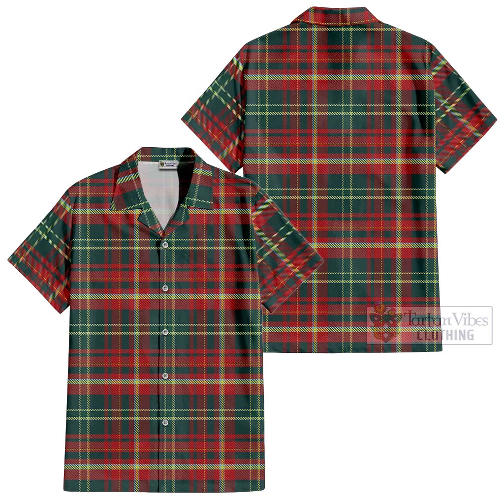 Tartan Vibes Clothing New Brunswick Province Canada Tartan Cotton Hawaiian Shirt