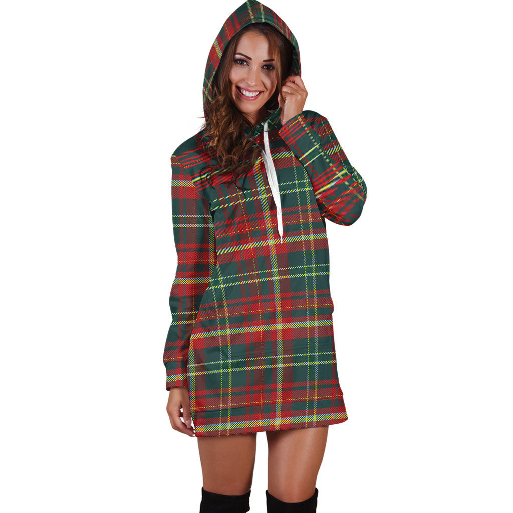 New Brunswick Province Canada Tartan Hoodie Dress - Tartan Vibes Clothing