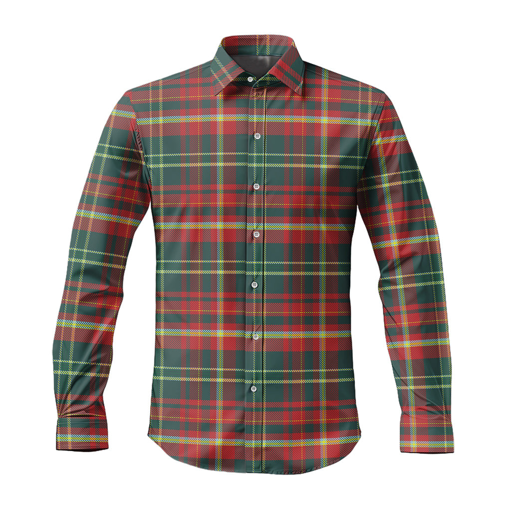 new-brunswick-province-canada-tartan-long-sleeve-button-up-shirt