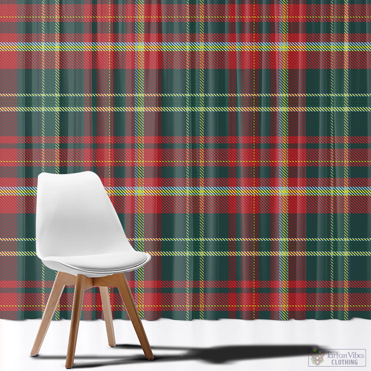 New Brunswick Province Canada Tartan Window Curtain