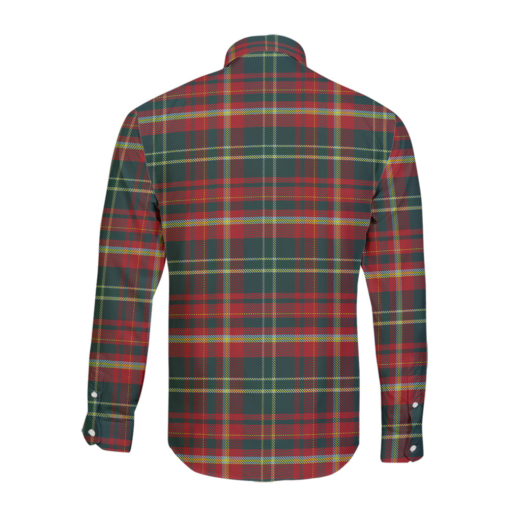 new-brunswick-province-canada-tartan-long-sleeve-button-up-shirt