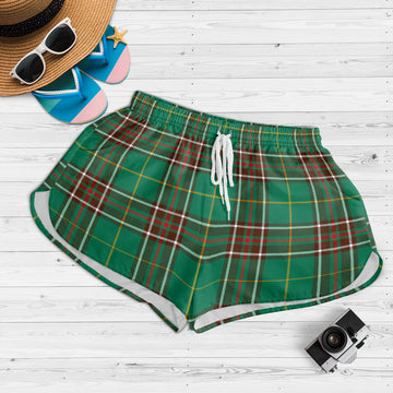 Newfoundland And Labrador Province Canada Tartan Womens Shorts