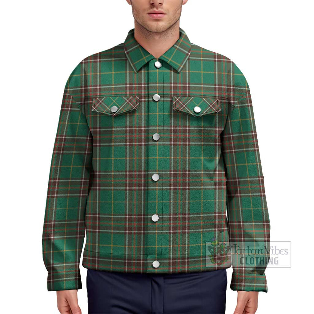 Newfoundland And Labrador Province Canada Tartan Unisex Lapel Cotton Jacket Unisex - Tartan Vibes Clothing