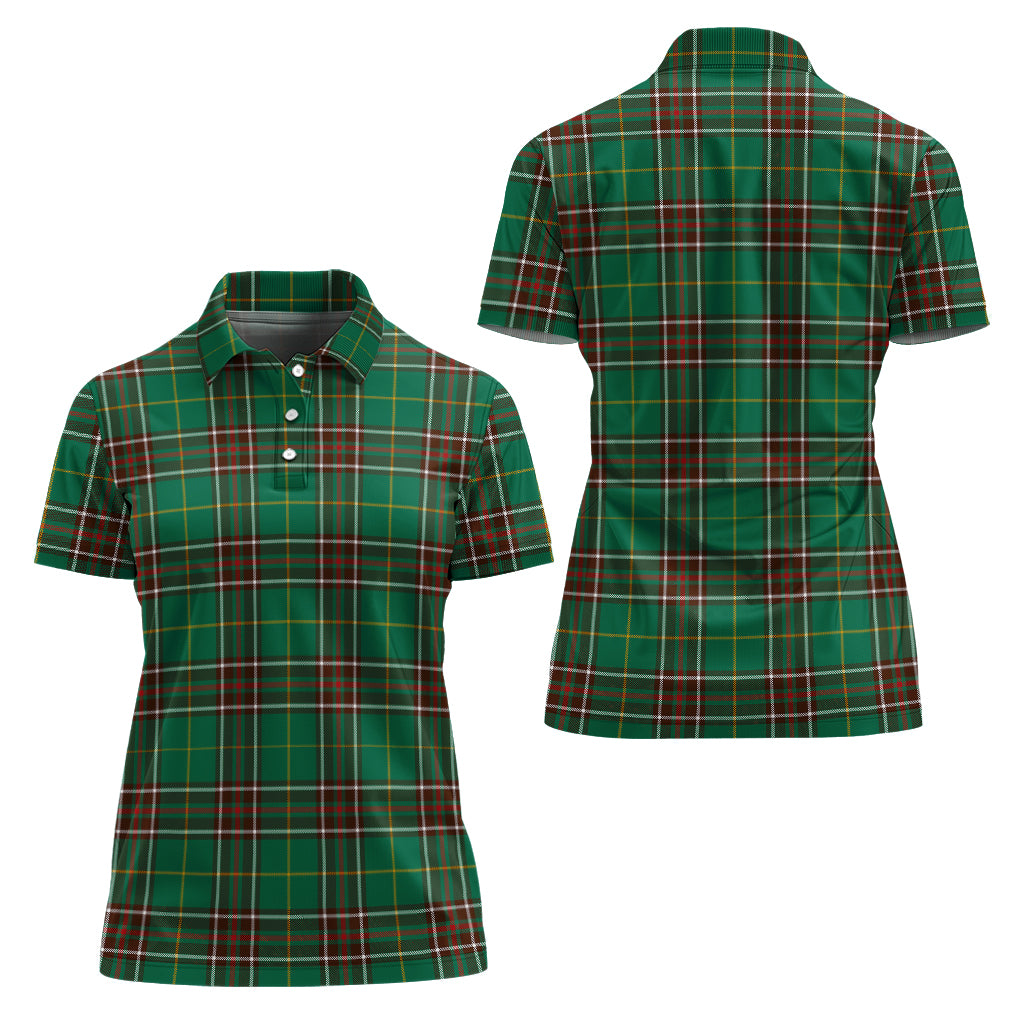 newfoundland-and-labrador-province-canada-tartan-polo-shirt-for-women