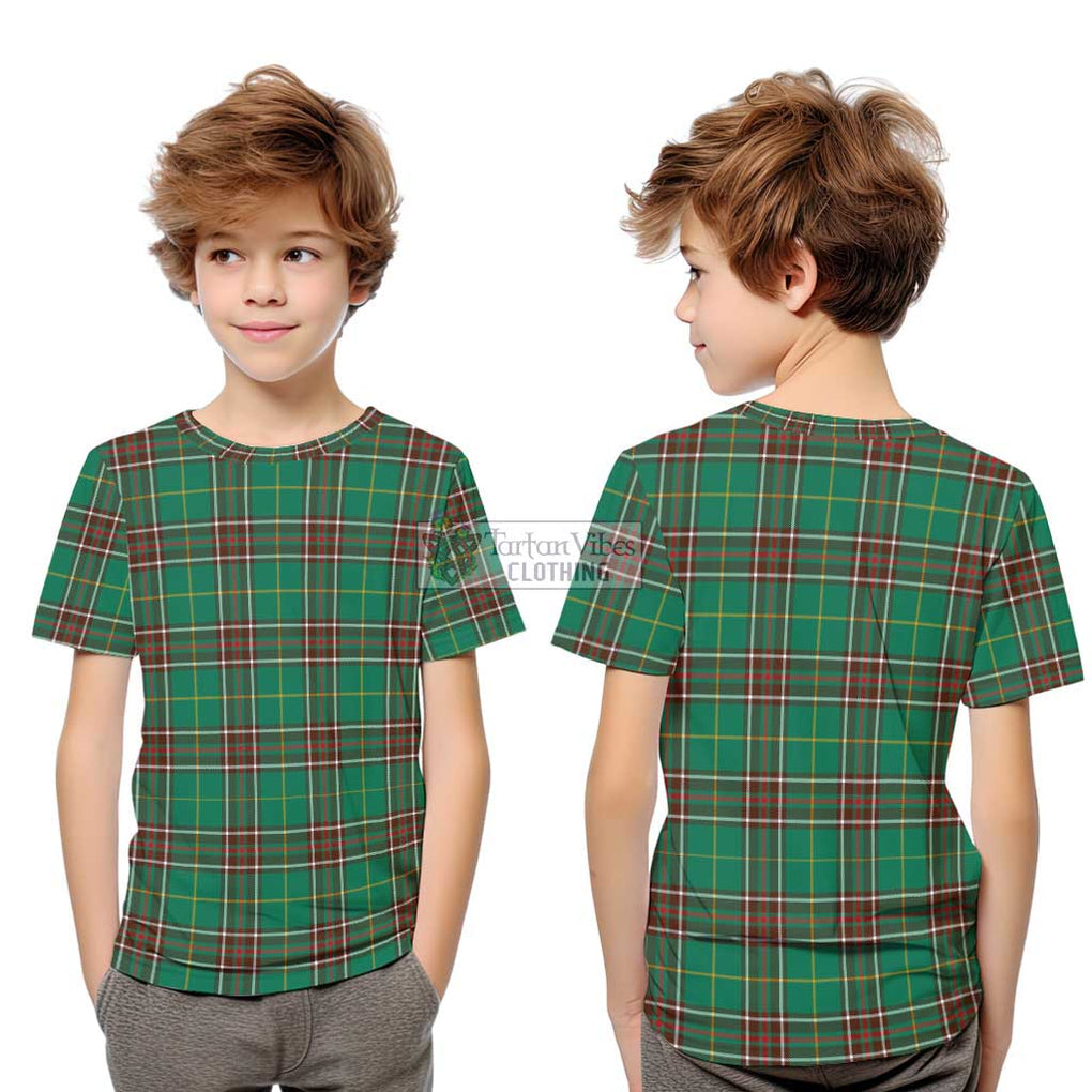 Newfoundland And Labrador Province Canada Tartan Kid T-Shirt Youth XL Size14 - Tartanvibesclothing Shop