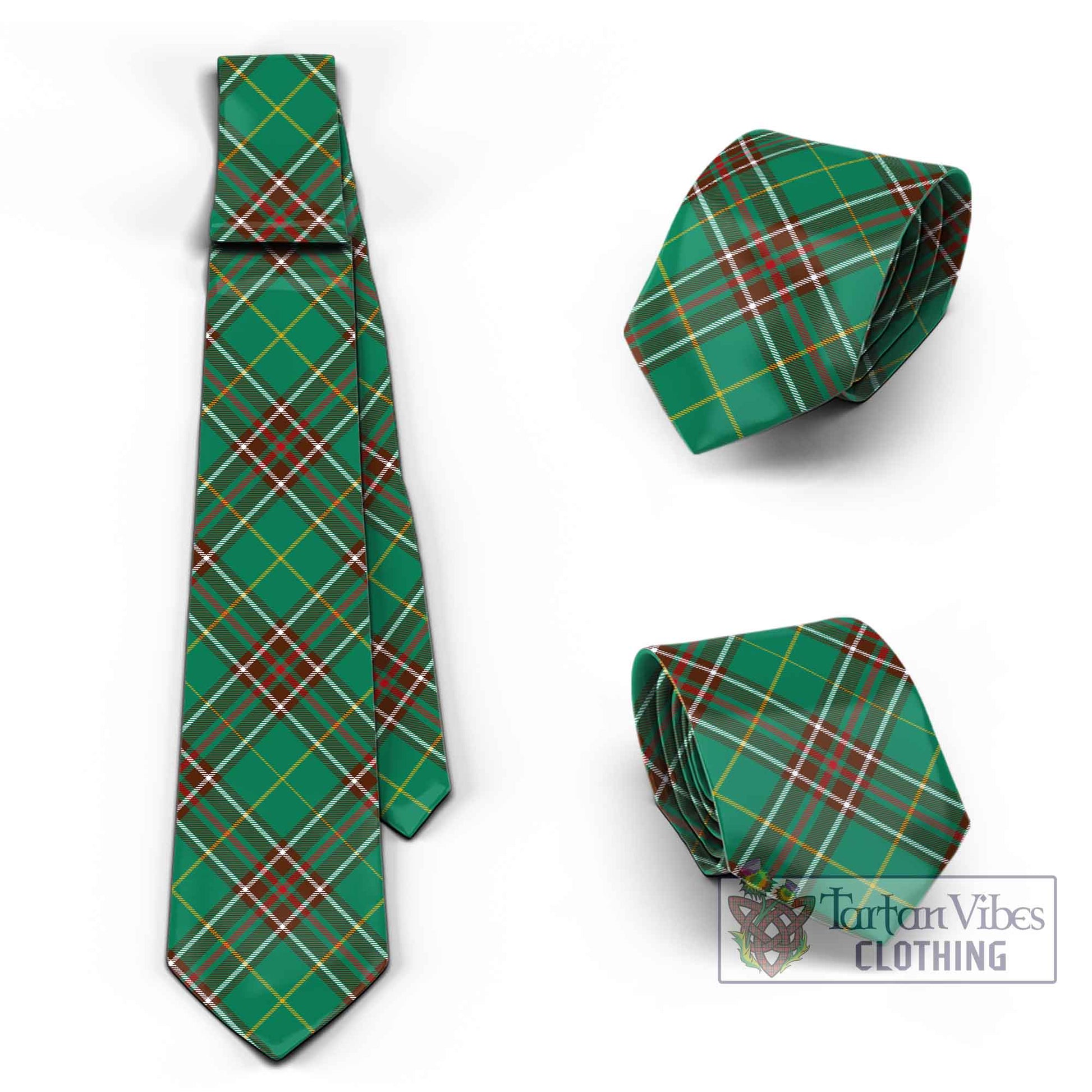 Tartan Vibes Clothing Newfoundland And Labrador Province Canada Tartan Classic Necktie Cross Style