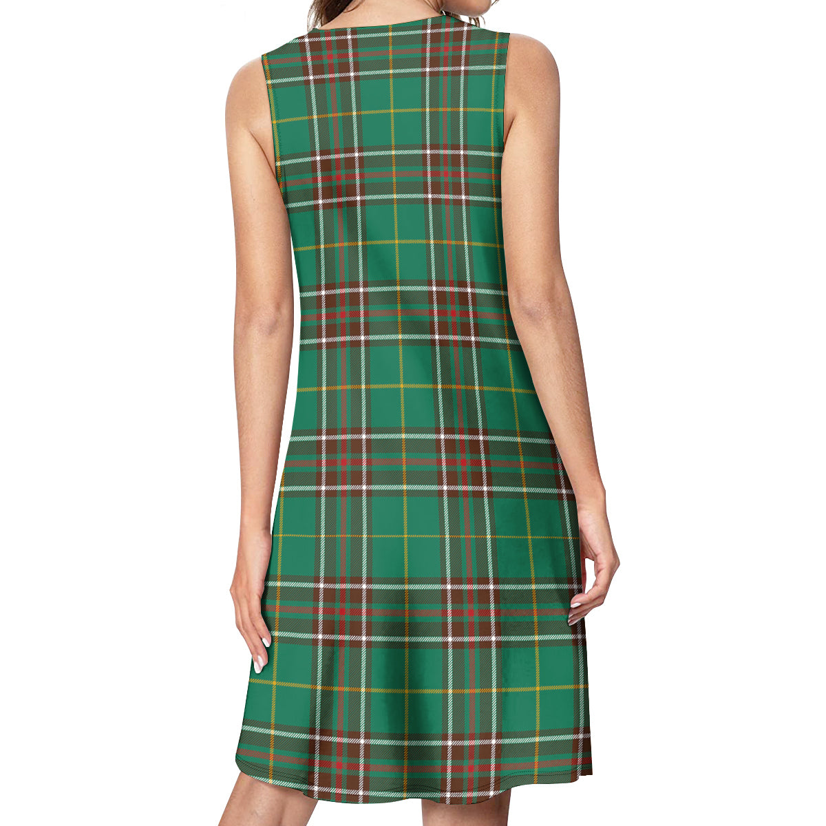 Newfoundland And Labrador Province Canada Tartan Womens Casual Dresses - Tartanvibesclothing