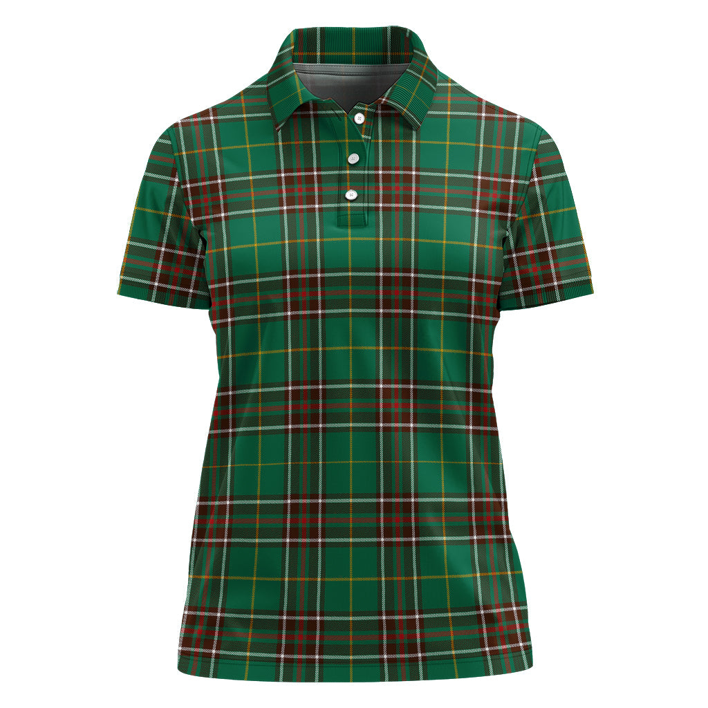 newfoundland-and-labrador-province-canada-tartan-polo-shirt-for-women